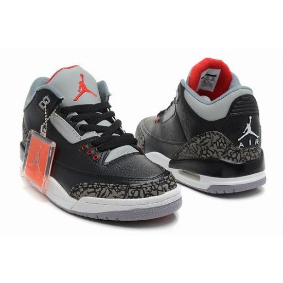 Air Jordan III (3) Retro Black Grey White-80