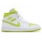 Wmns Air Jordan 1 Mid White Lime