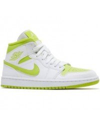 Wmns Air Jordan 1 Mid White Lime