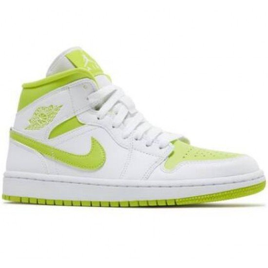 Wmns Air Jordan 1 Mid White Lime