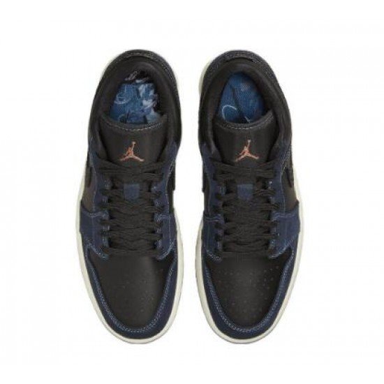 Wmns Air Jordan 1 Low SE Black Dark Obsidian