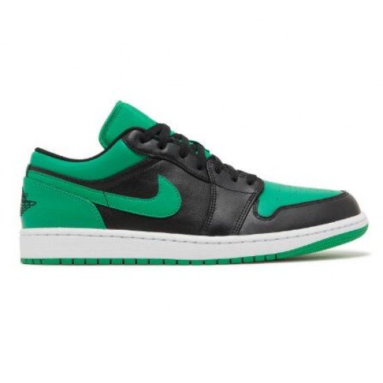 Air Jordan 1 Low Black Lucky Green